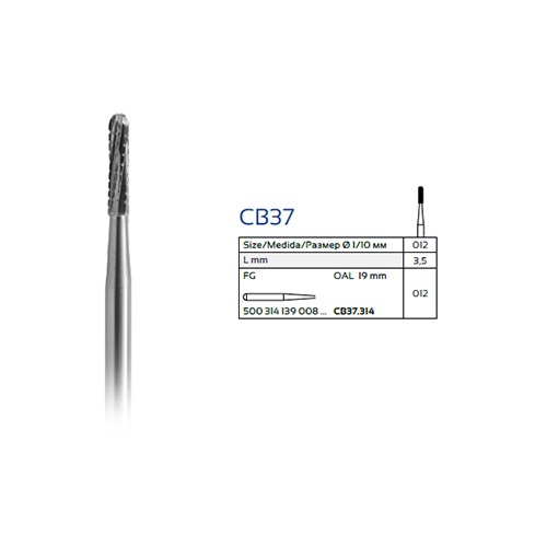 CB37 Freze de taiat coroane